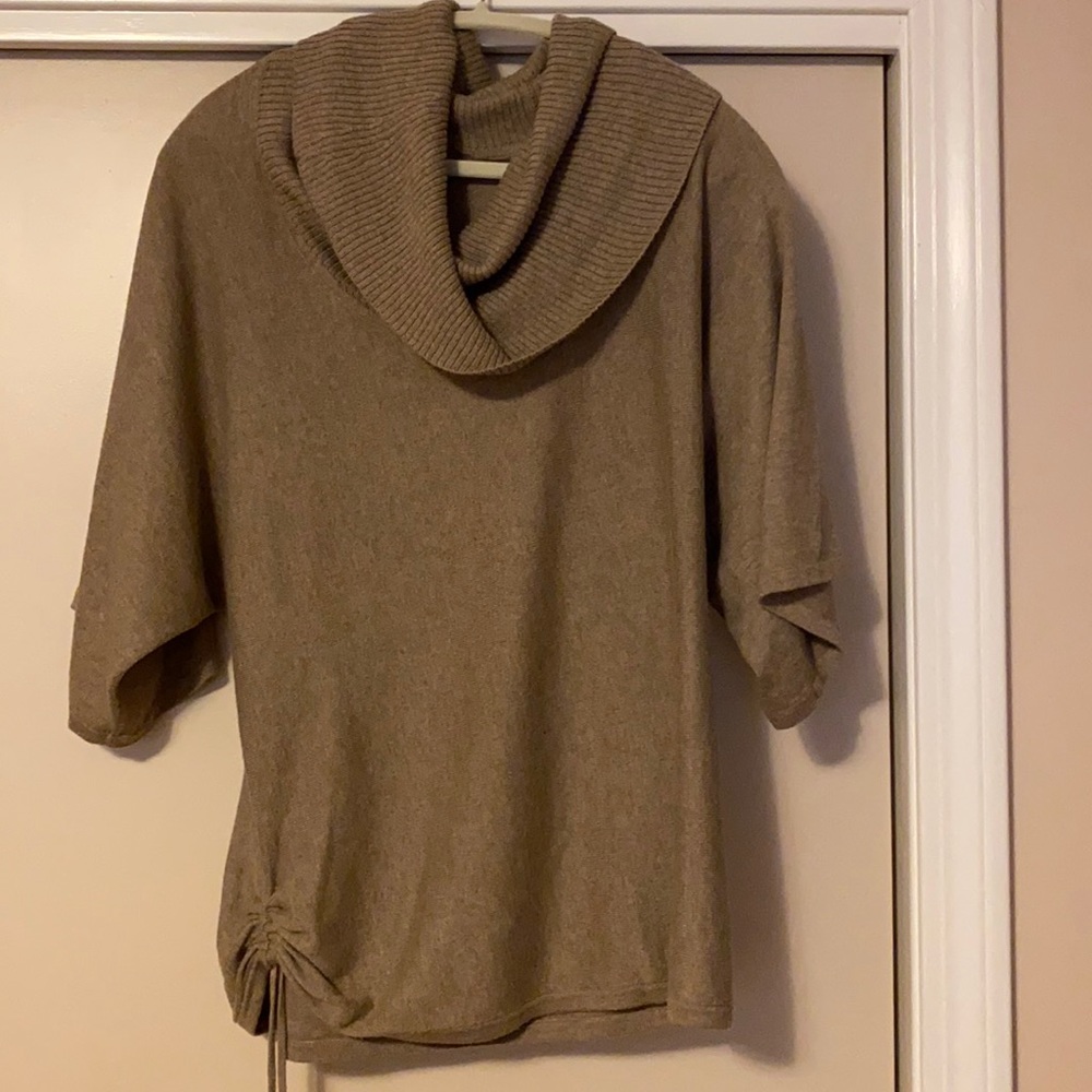 Karen Scott Short Sleeve turtle neck sweater